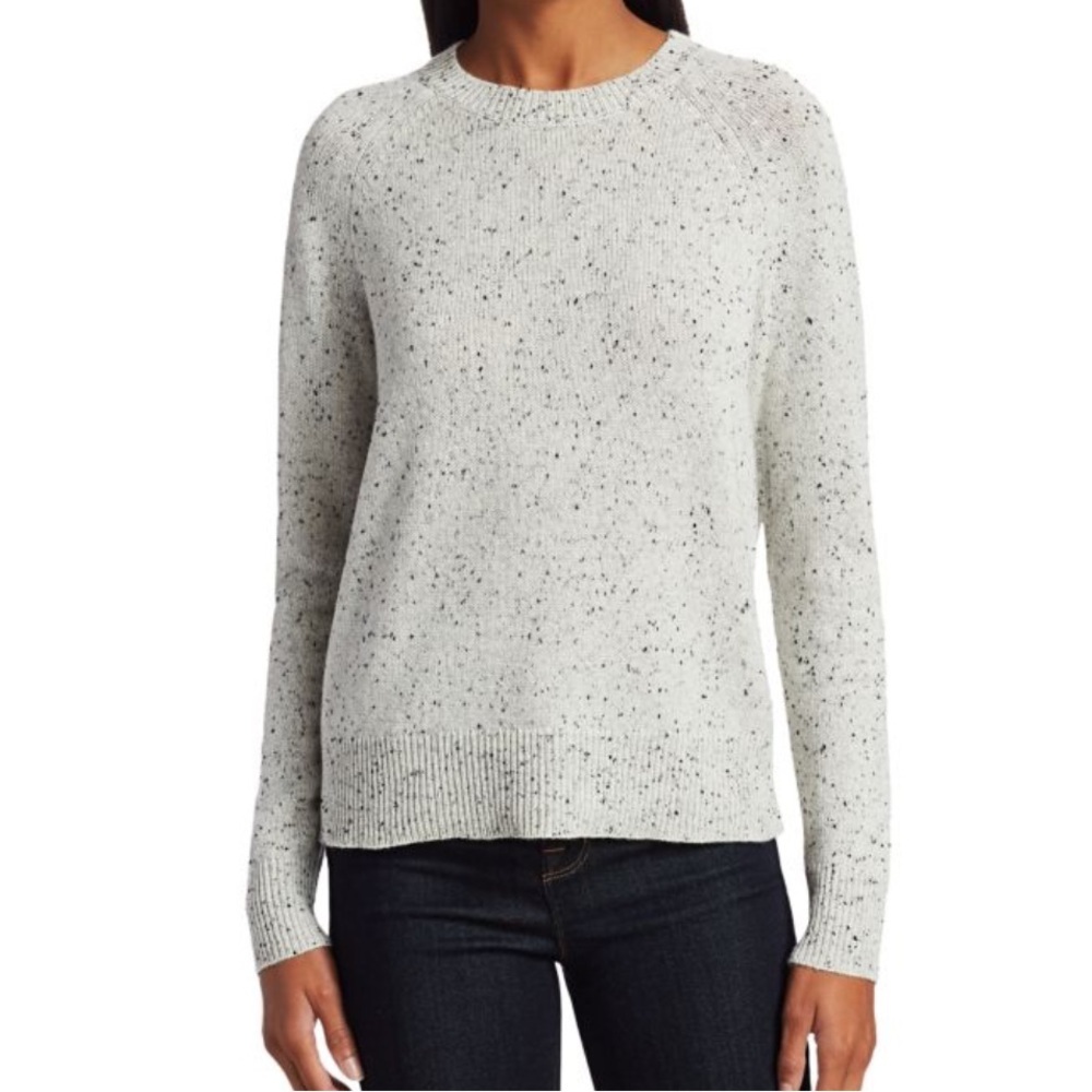 THEORY Cashmere Easy Crew Gray Knit Sweater Pullover Top